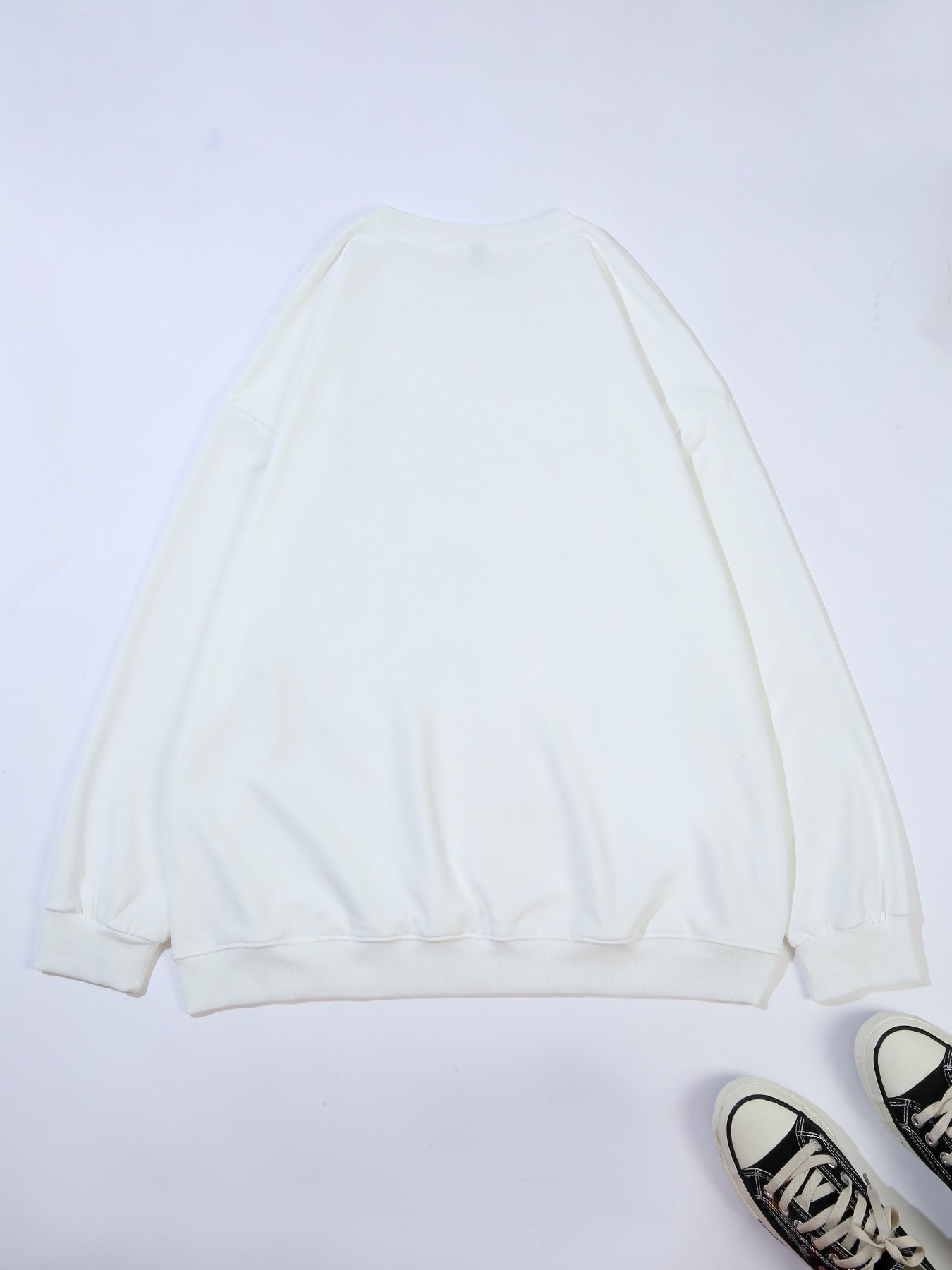 Women's Casual Printed Round Neck Pullover Sweater