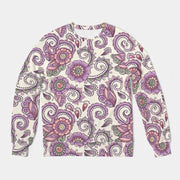 3D Geometric Pattern Printed Casual Oversize Round Neck Sweater