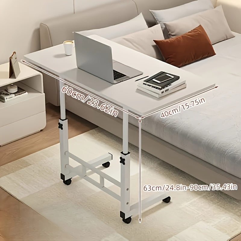 Adjustable Height Rolling Table with Wheels