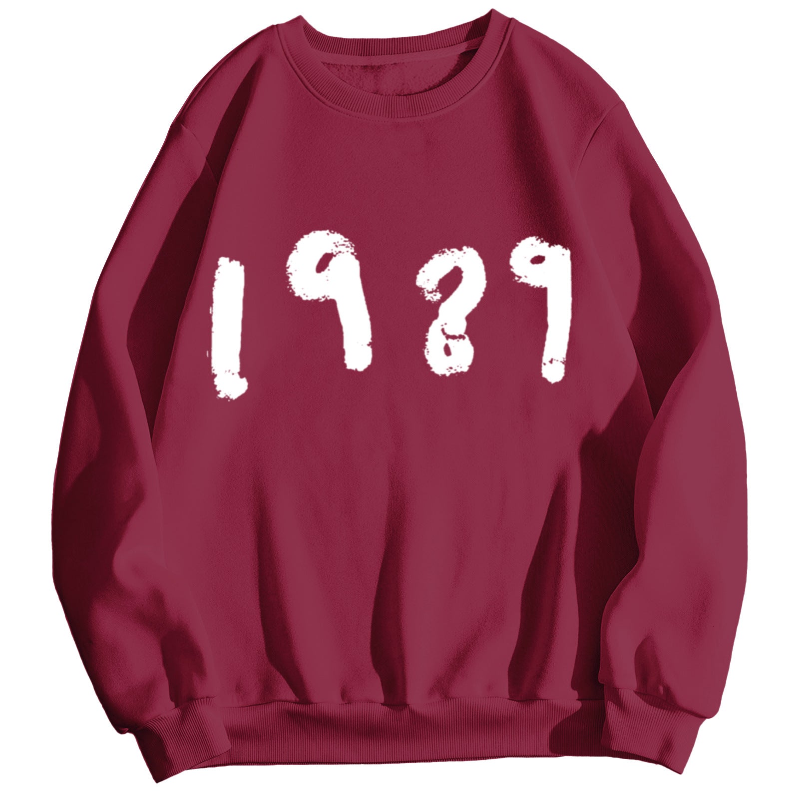 Women's 1989 Casual Long Sleeve Loose Round Neck Sweater