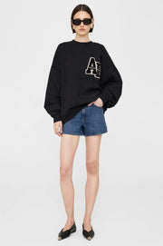 Cozy Hand-Embroidered Velvet Loose Casual Fall Sweater