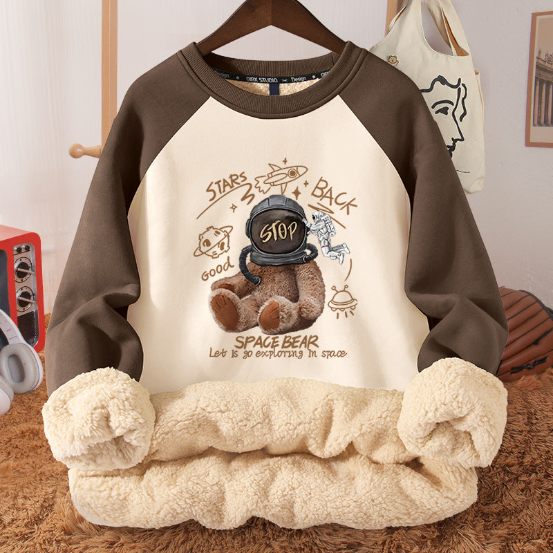 Women's Fleece-Lined Hooded Berber Winter Coat