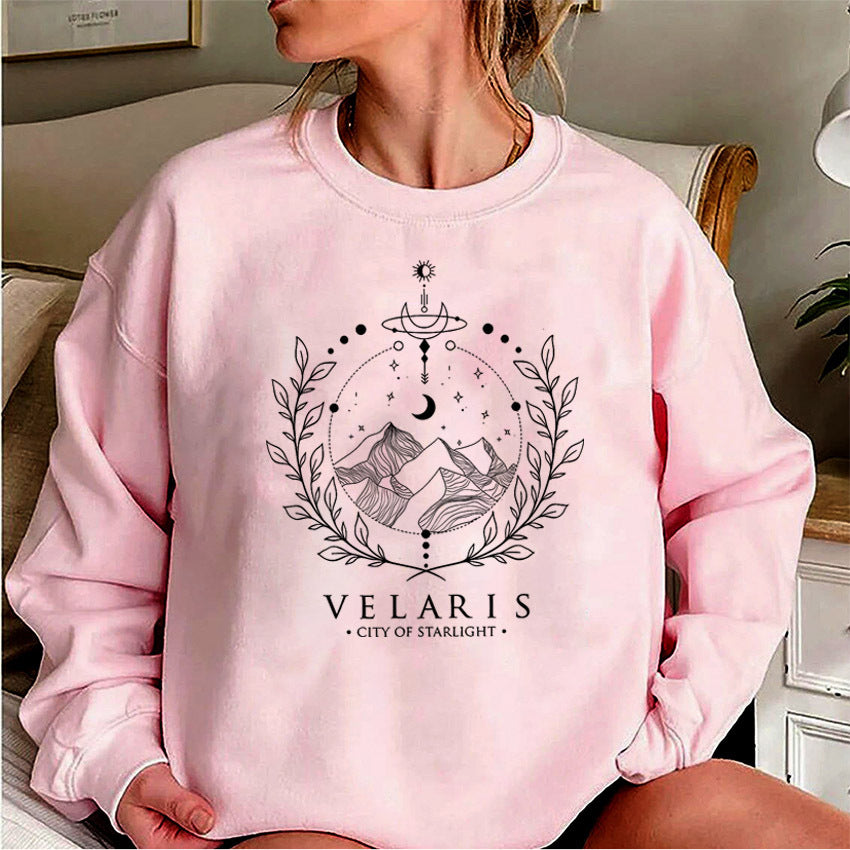 Letters Graphic Crew Neck Streetwear Pullover Sweatshirt