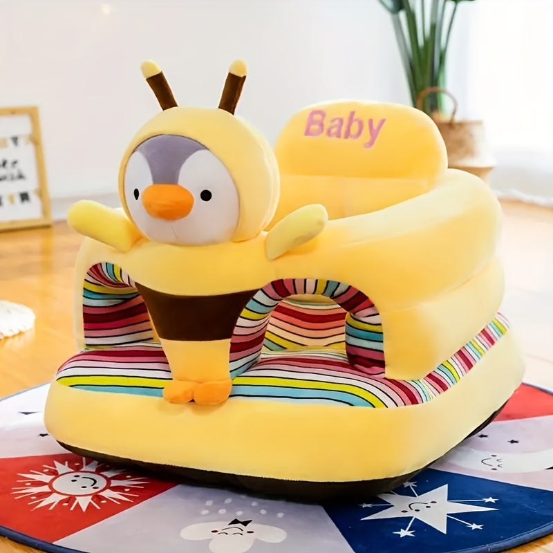 Cartoon Kids Sofa Chair – Soft Thickened Green Seat, Portable Space‑Saving Design