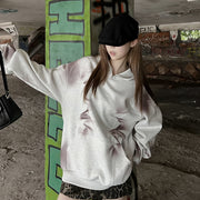 Men's Graffiti Tie-Dye Turtleneck Hoodie