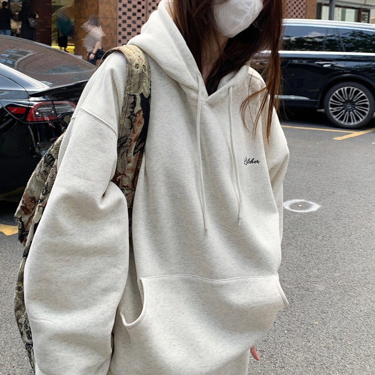 Korean Style Oversized Student Pullover Hoodie