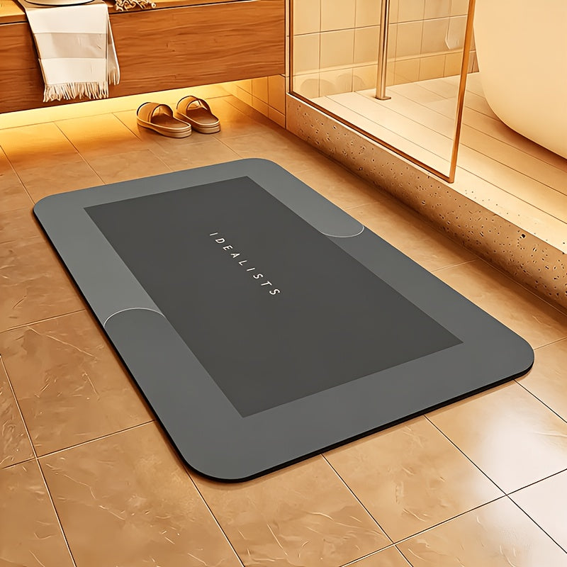 Super Absorbent Quick-Dry Bath Mat with Non-Slip Diatomite Design