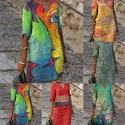 Womens Fashionable Loose-fit Plus-size Casual Dress