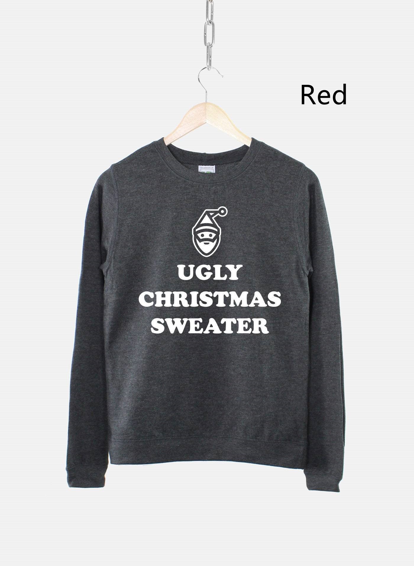Women's Ugly Christmas Sweater Sweatshirt Bah Humbug Funny