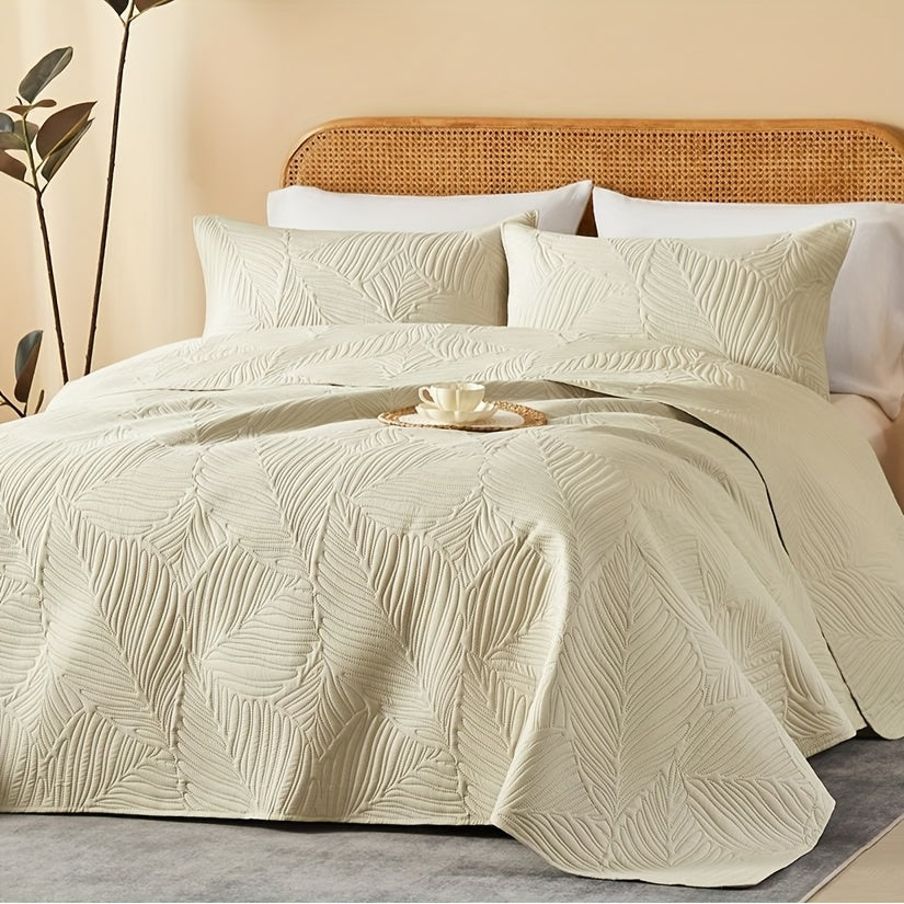 2/3pcs Quilt Set Bedspreads - Soft Cool & Refreshing Summer Quilt Lightweight Microfiber Bedspread - Modern Style Coin Pattern Coverlet For All Seasons - Gifts For The Family