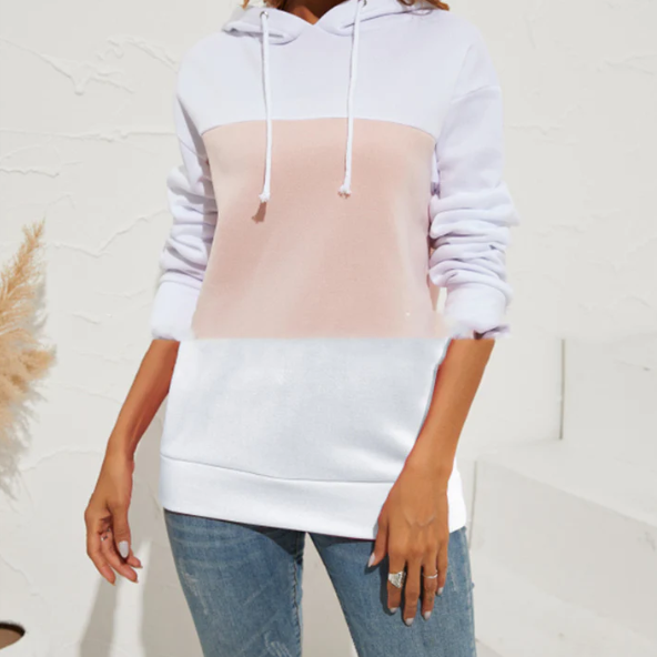 Multi-Color Long Sleeve Hooded Sweater