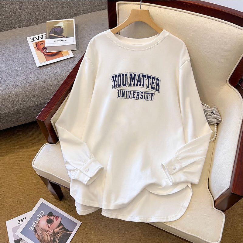 Cute Anime Print Cotton Long Sleeve Sweatshirt