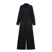 Chic Wide-Leg Jumpsuit with Belt for Elegant Style