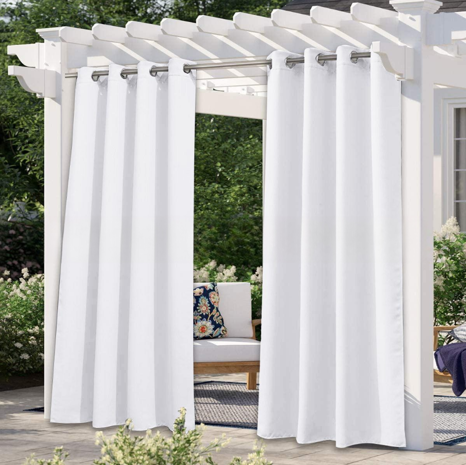 Solid Color Outdoor Waterproof and Sun Protection Uv Protection High Precision Black Silk Shading Curtain