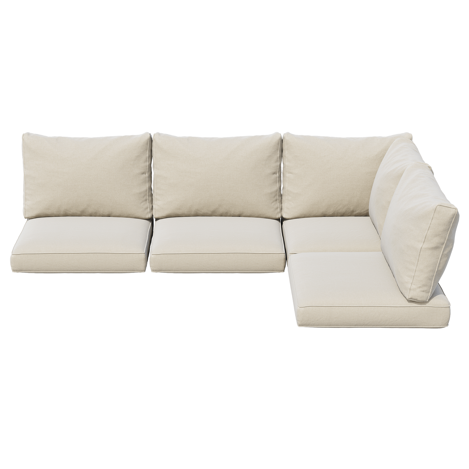 9/14-Piece Outdoor Replacement Cushions For Patio Furniture, Deep Seat Cushions For 4&6 Seat Sectional Sofa, Water-Repellent L-Shaped Couch Pads