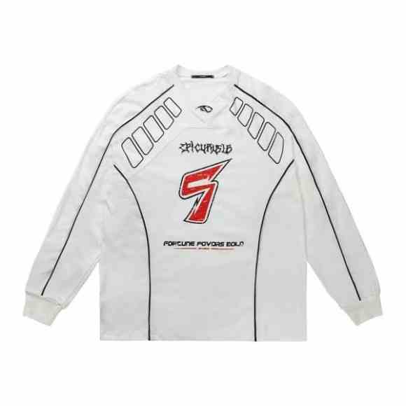 Jersey Style T-shirt Sports Ice Hockey Clothing Long-sleeved Top