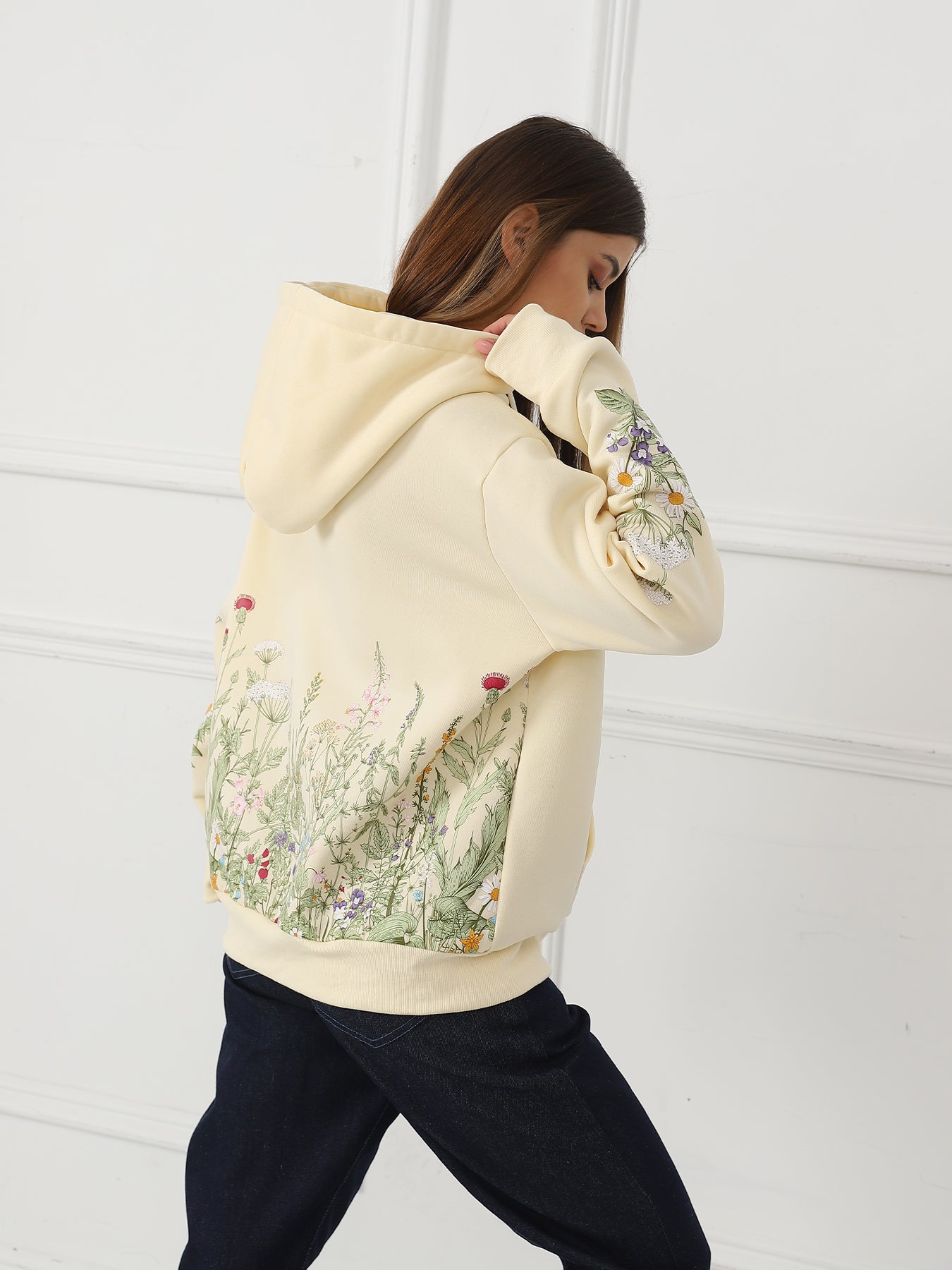 Women's Floral Long Sleeve Sweatshirt