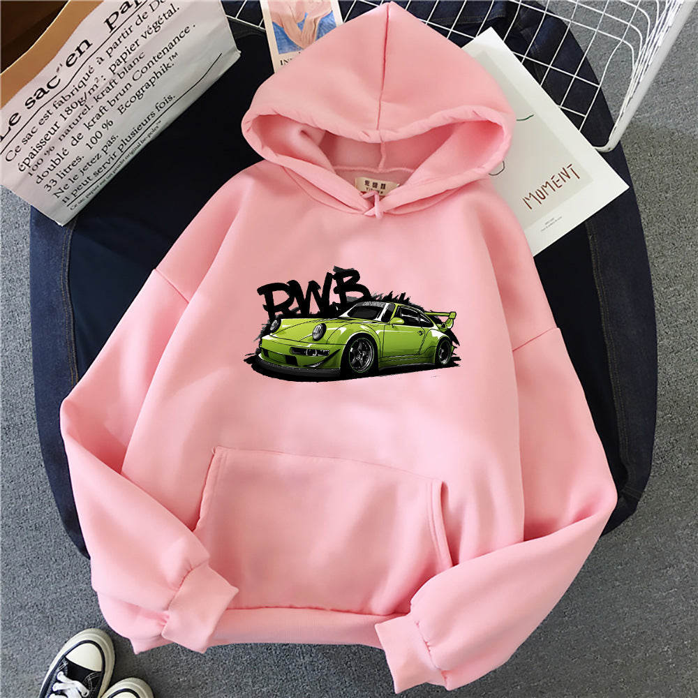 Initial D Porsche RWB Graphic Hoodie - Cozy Streetwear Sweatshirt