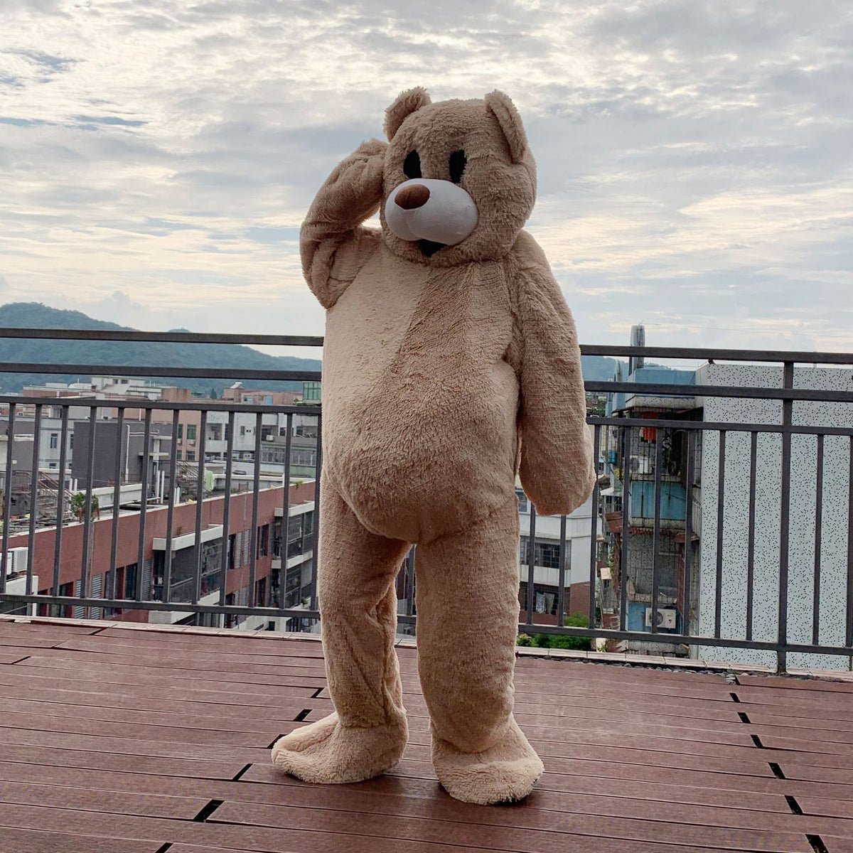 Oversized Cartoon Mascot Costume Dancing And Walking Teddy Bear Suit
