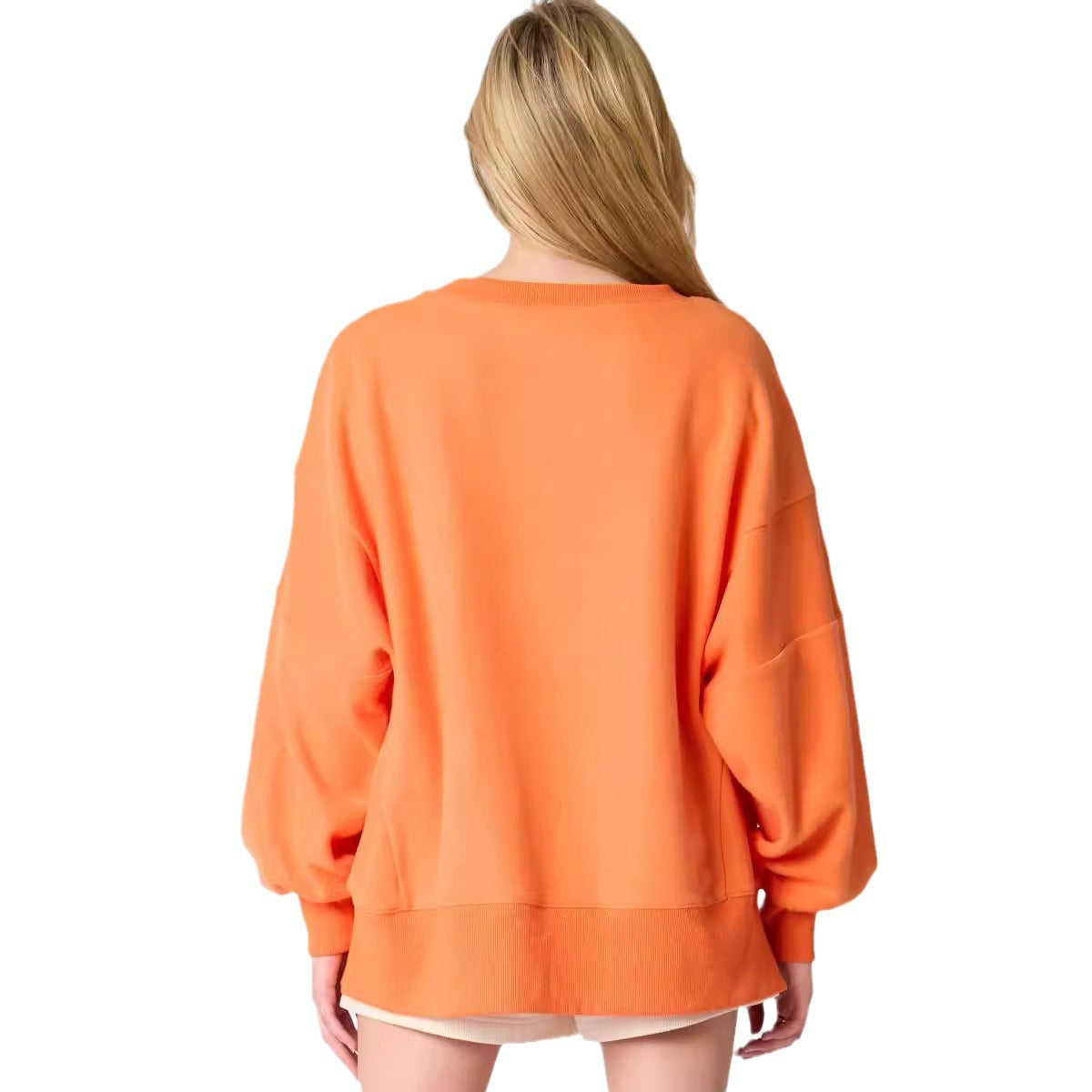 Women's Halloween Ghost Sequined Loose Sweatshirt
