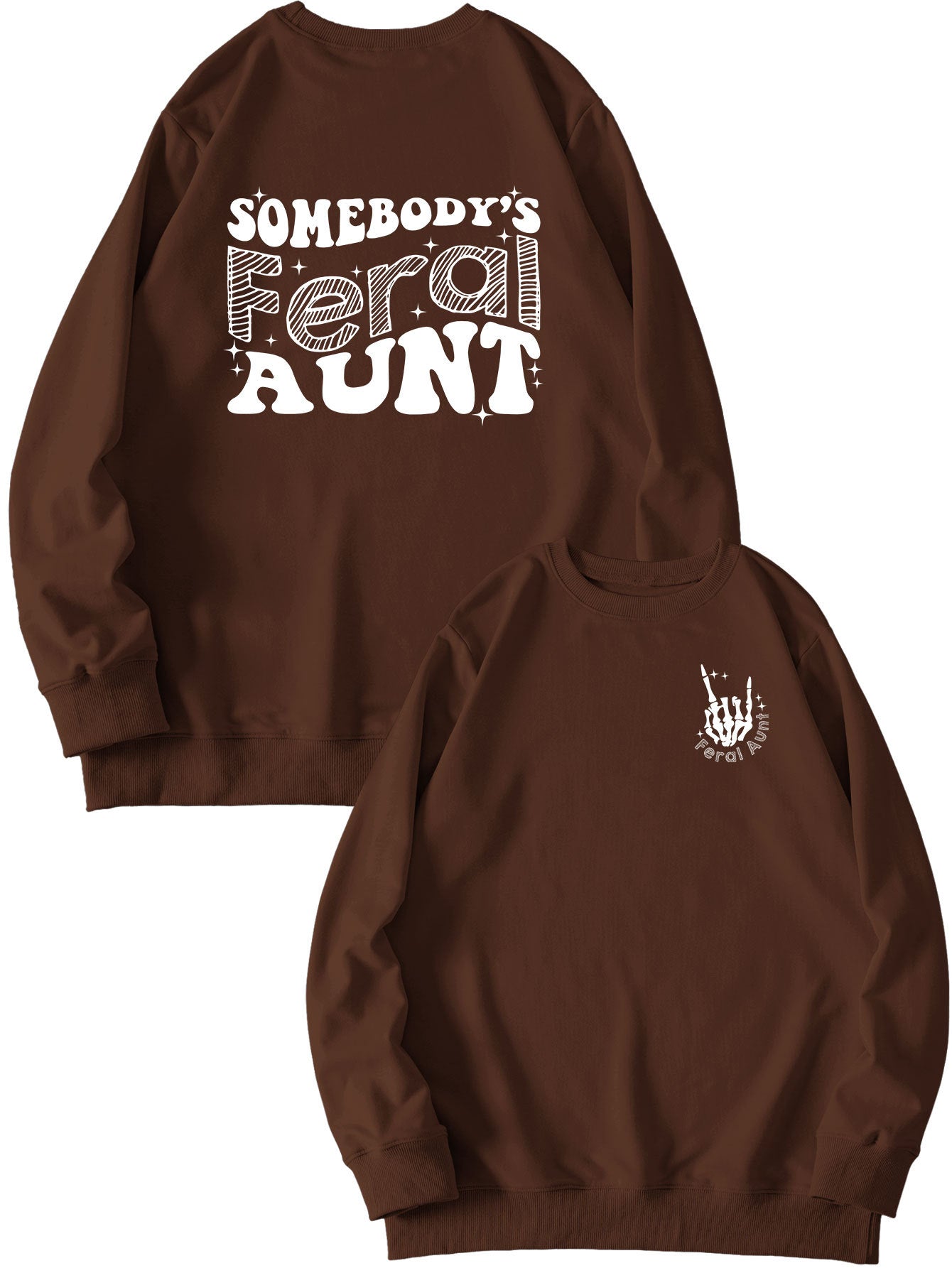 Women's Printed Loose Pullover Sweatshirt Street Fashion