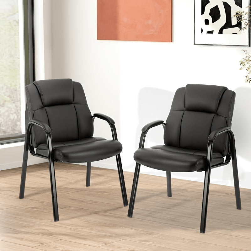 Heavy-Duty Tufted Office Chair with Padded Armrests
