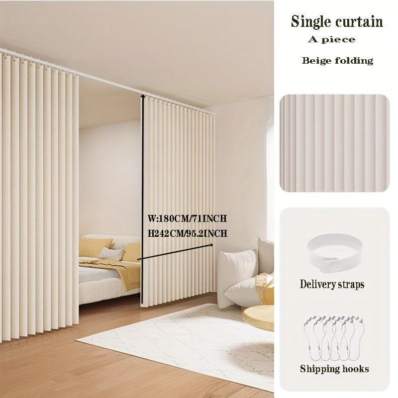 [Punch-Free 2D Door Curtain] Easy-To-Install Punch-Free 1pc 2D Door Curtain | Folding Curtain Door Curtain Partition Curtain, Suitable for Living Room, Bedroom, Kitchen Fume Partition, Comes with…