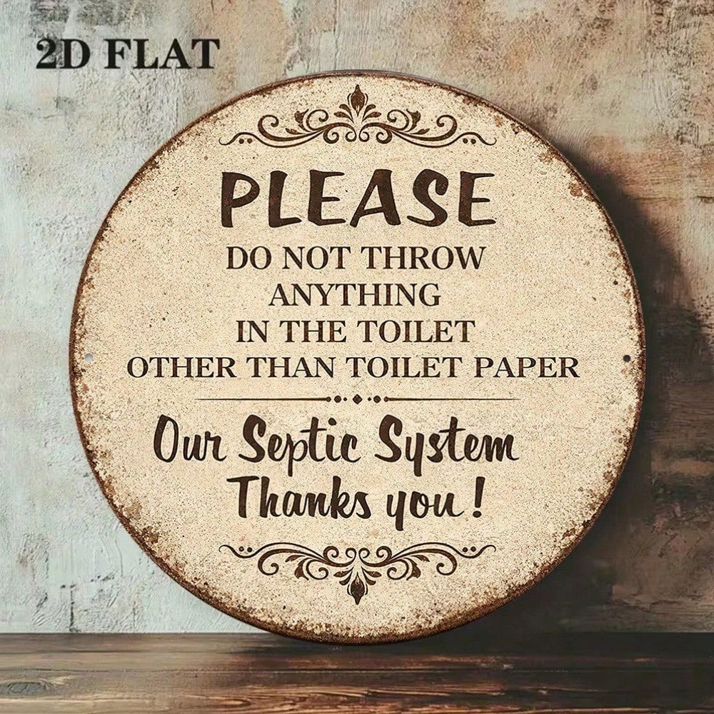 Funny Toilet Paper Sign