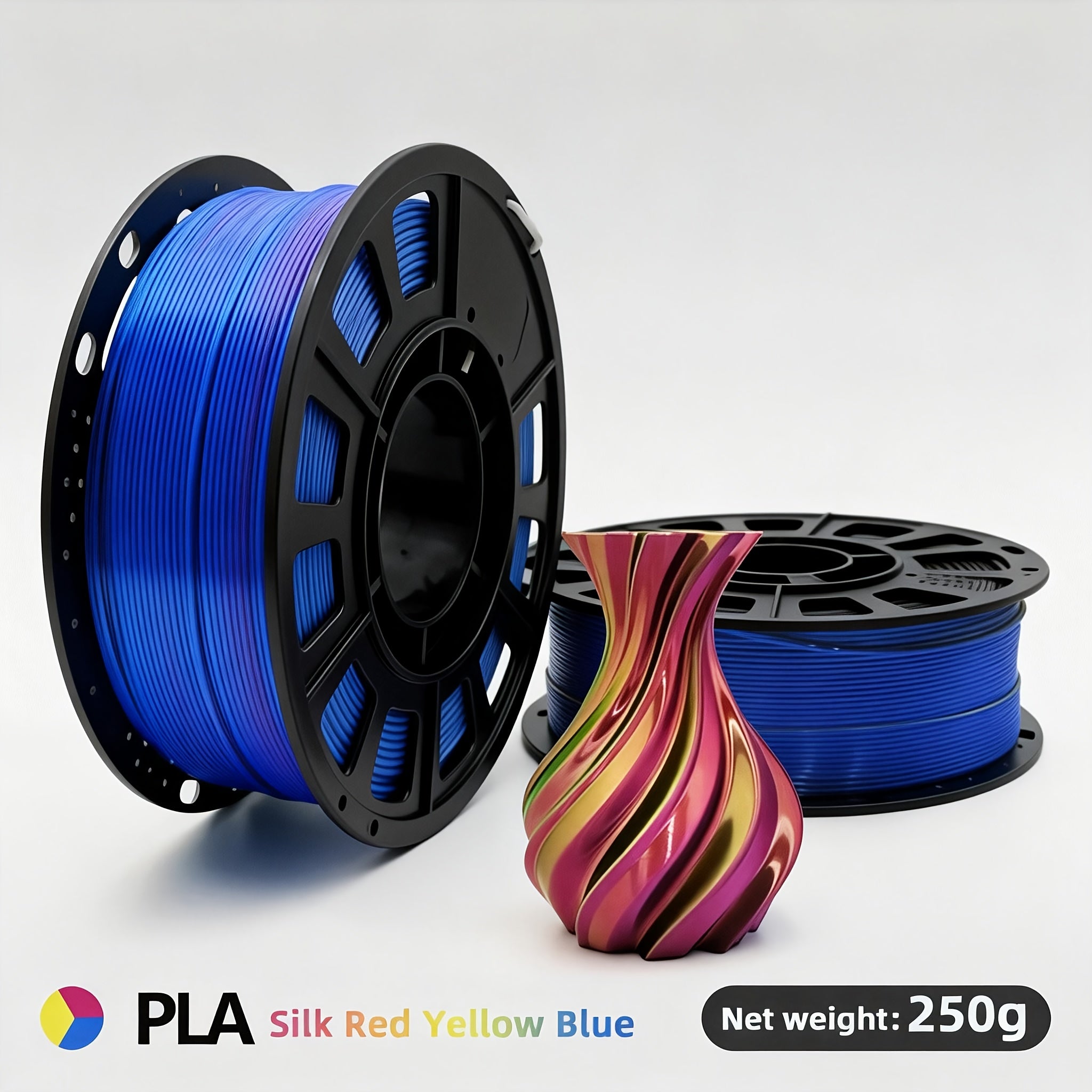 32‑Color PLA Filament Pack, 1.75 mm, +/- 0.03 mm, 250 g, Multi‑Color Gradient for FDM 3D Printers