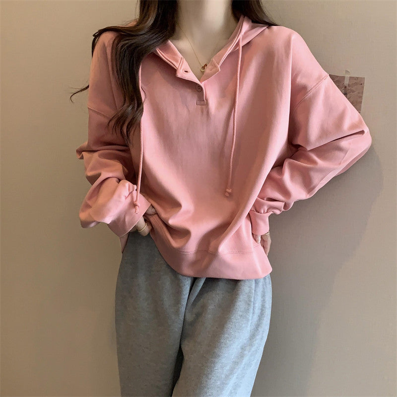 Korean Style Loose Thin Women's Sweater for Spring & Autumn