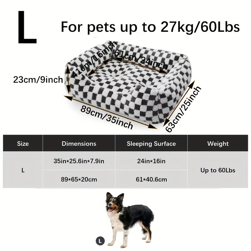 2-in-1 Dog Bed & Cat Bed - All-season Pet Sofa With Non-slip Bottom, Soft Cushioned Interior - Heavy-duty Polyester Bed For Large, Medium, Small Dogs - Indoor/outdoor Use - Easy-clean Pet Bed For