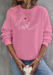 Cute Sun Print Casual Round Neck Pullover Sweater