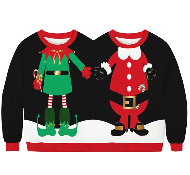 Long Sleeved Sweater For Christmas One Piece Lovers
