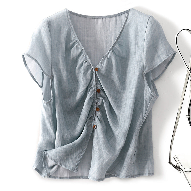 Loose-fitting Lightweight Breathable Minimalist Shirt