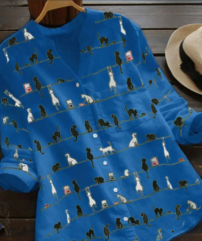 Spring New Cartoon Printed T-shirt Long