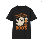 Casual Cartoon Print Unisex T-Shirt – Loose Fit, Round Neck