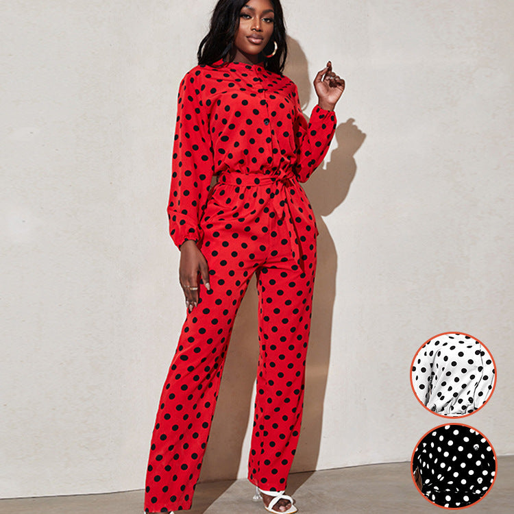 Chic Long-Sleeve Casual Fashion Jumpsuit