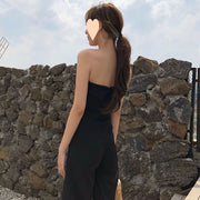 Women's Slim Fit Tube Top Jumpsuit