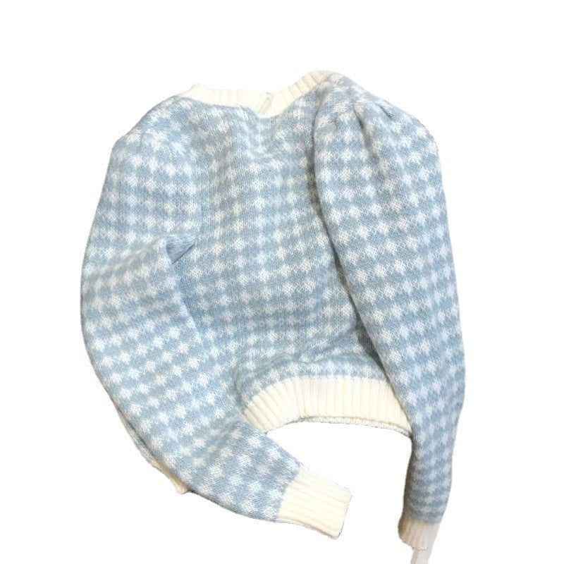Soft and Fragrant Knitted Jacket, Women's Short Sweater