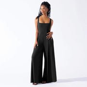 Chic Knit Wide-Leg Sling Jumpsuit