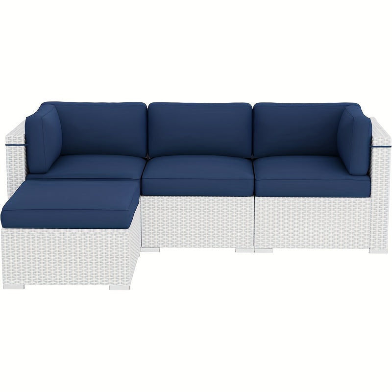9pcs Outdoor Seat Cushions, Replacement Outdoor Cushions for 4-Seat Patio Couch, Cushions for Patio Furniture