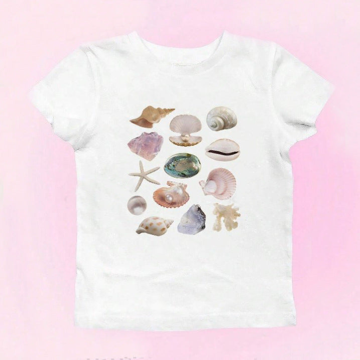 Chic Letter Print Short-Sleeve Women's T-Shirt