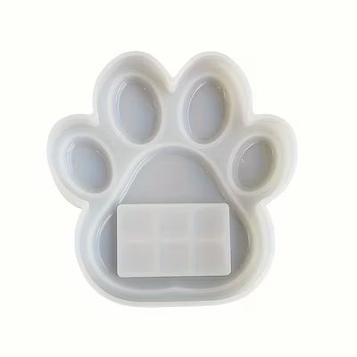 Large Dog Paw Photo Frame Mold – Decorative Plaster Stone for Garden Memorial