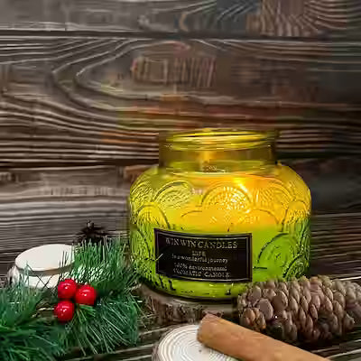 Extra-Large Lavender & Velvet Rose Soy Wax Candle – Lace-Cup Glass, 200+ Hour Burn Time