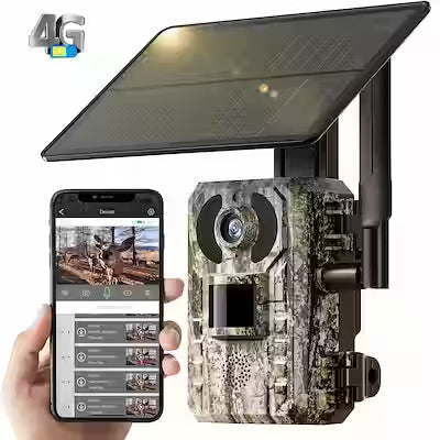 4K Cellular Trail Camera with Live View and Solar Panel