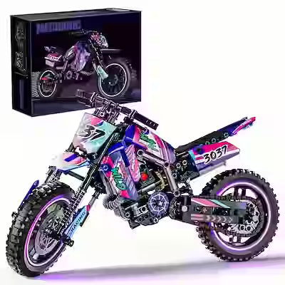 476-Piece Motorcycle Building Block Set