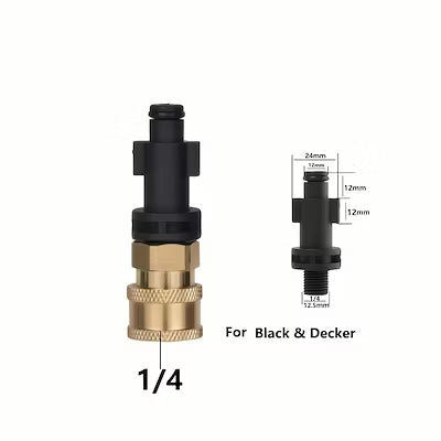 1/4 inch quick release pressure washer adapter for car cleaning guns