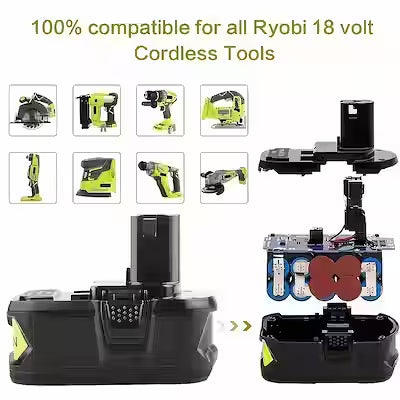 18V 6Ah Lithium-Ion Rechargeable Battery for Cordless Power Tools