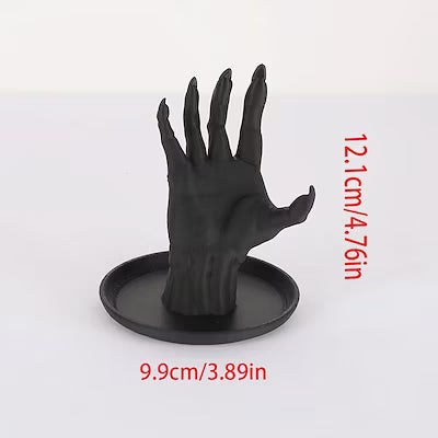 Gothic Plastic Jewelry Display Stand - Multi-Hook Organizer for Earrings and Necklaces
