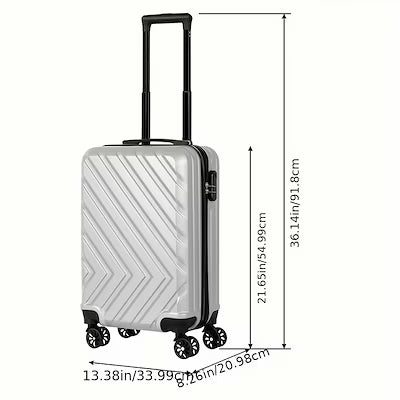 20-inch suitcase with 14-inch handbag set for travel and carry-on use
